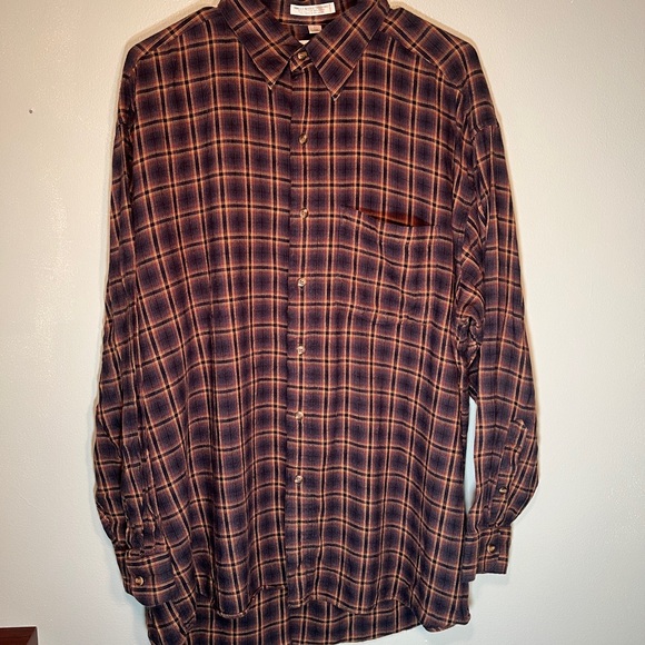 Plaid Men's Shirt - Black and Brown - Picture 3 of 6